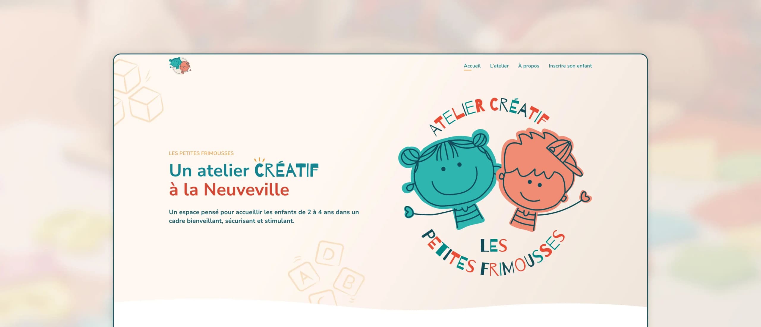 Site des Petites Frimousses, atelier créatif à La Neuveville — Thimoo