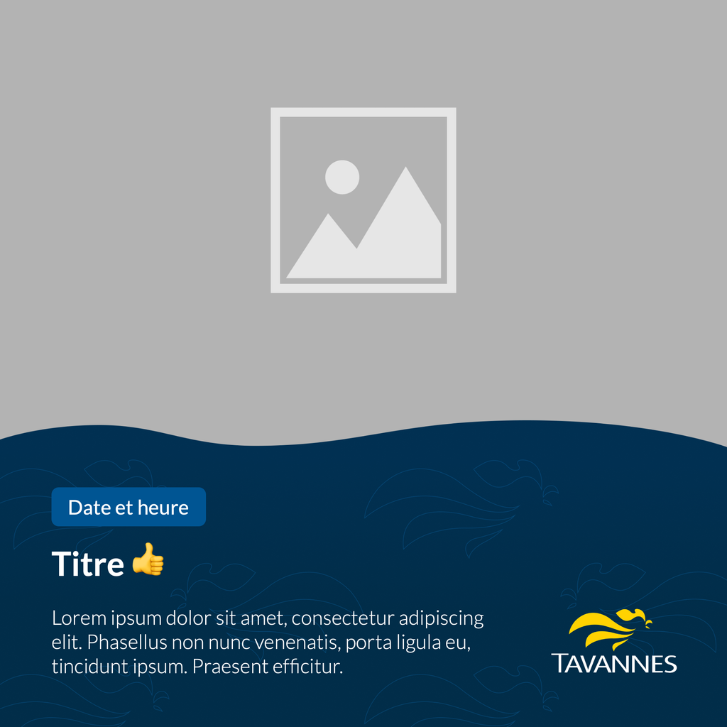 Un modèle de publication pour les réseaux sociaux — Tavannes